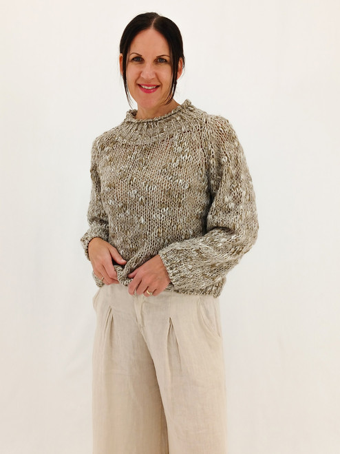 Bambi Multi-Knit Sweater - Natural
