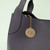 Bria Leather Grab Bag - Grape