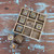 Large Timber Naughts & Crosses - Brass Inlay