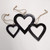 Cast Heart Black Nickel - Set/3