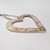 Cast Heart White/Gold Foil - Set/3