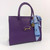 Sonia - Leather Handbag - Violet