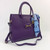 Sonia - Leather Handbag - Violet