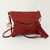 Pamela - Leather Crossbody Bag - Red