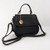 Erica - Leather Grab Bag- Black