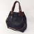 Nola - Leather Handbag - Navy