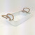 Rect Tray White/Rope - Set/2