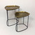 Asymmetrical Coffee Table - Antique Gold Set/2