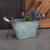 Oval Planter Galv. Metal Handles - Set/3