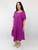 Zoe Curved Hem Dress - Basic - Violet