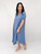 Zoe Curved Hem Dress - Basic - Denim