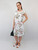 Midi Dress - Wild Rose - White