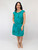 Midi Dress - Wild Rose - Teal