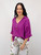 Petra Button V-Neck - Basic - Violet