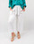 Victory Cropped Wide Leg Pant - White