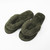 Thong Plush Slippers - Olive