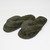 Thong Plush Slippers - Olive