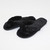 Thong Plush Slippers - Black