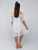 Isabel Cold Shoulder Dress - White