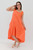 Franca Button Back Dress - Tangelo