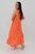 Franca Button Back Dress - Tangelo