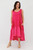 Franca Button Back Dress - Fuchsia