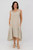 Franca Button Back Dress - Sand