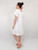 Desiree Ruffle Schiffy Dress - White