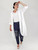 Carla Long Linen Coat - White