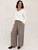 Simona Linen Palazzo Pant - Cocoa