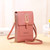 Dual Pocket Phone Bag - Buckle - Pink