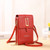 Dual Pocket Phone Bag - Buckle - Red