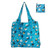 Packable Tote Bag - Cats Aqua