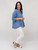 Nora V-Neck Blouse - Basic - Denim