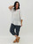 Silvana Ruffle Hem Blouse - White
