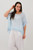 Lilla Scrunch Hem Blouse - Cloud