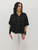 Alessia Ruffle Button-Up - Black