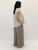 Lolita Gathered Blouse - Stripe - Natural
