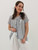 Lolita Gathered Blouse - Stripe - Denim