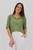 Lorena Ribbon Knit Top - Green Matcha Lorena Ribbon Knit Top - Green Matcha