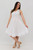 Nadia Bias-Cut Dress - White