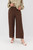 Lina Straight Leg Trousers - Chocolate