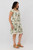 Shadow Blossom Midi Dress - Sage