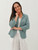 Maya Raw Edge Jacket - Dusty Blue