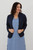 Maya Raw Edge Jacket - Navy