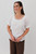 Rolled Sleeve Top - White