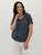 Rolled Sleeve Top - Dark Slate