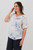 Nina Rolled Sleeve Petite Posy - White