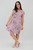 V-Neck Midi Dress - Petite Posy - Orchid