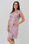 V-Neck Midi Dress - Petite Posy - Orchid